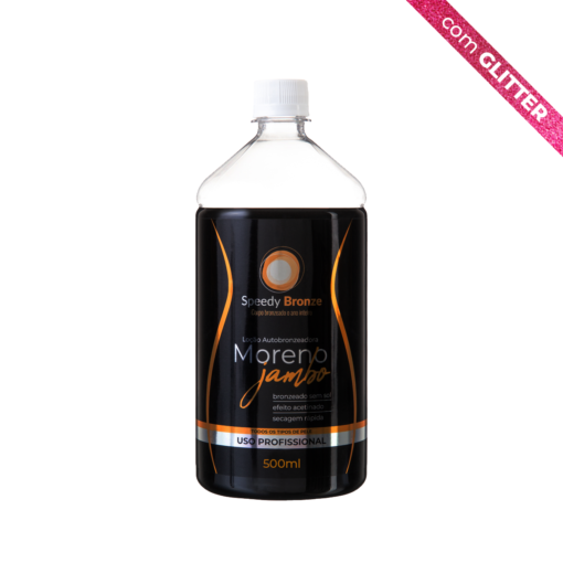 Líquido para Bronzeamento  a Jato Moreno Jambo COM GLITTER - 500ml
