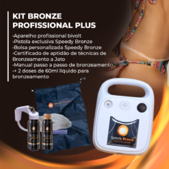 Kit para Bronzeamento Profissional Plus com 02 Doses de 60ml cada